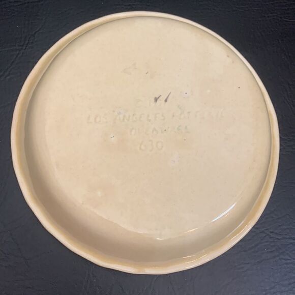 Los Angeles Pottery Oven Ware 630 Apple Pie Baking Serving Round 9 Inch Plate - Picture 3 of 6